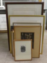 Framed prints: to include after Keates-Reid - 'Mime' No.9/14  5" x 7"