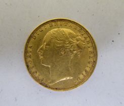 A Victorian sovereign, St George on the obverse  1884