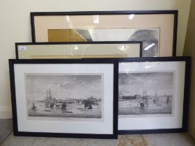 Framed prints: to include after Mike Stohoz - 'Orchard'  artist's proof  bears a pencil signature