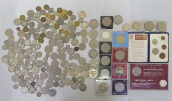 Uncollated pre and post decimal British and American coins