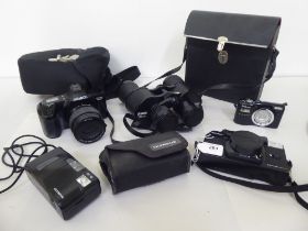 Photographic and optical equipment: to include a Minolta Dynax 3000; and an Olympus AF10