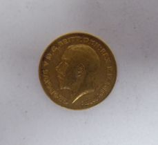 A George V half-sovereign, St George on the obverse  1912
