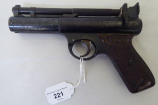 A Webley Senior 0.22 calibre air pistol