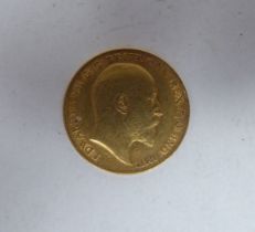 An Edward VII half-sovereign, St George on the obverse  1907