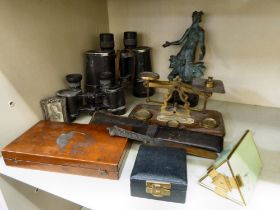 A mixed lot: to include a pair of Carl Zeiss 7x50 binoculars