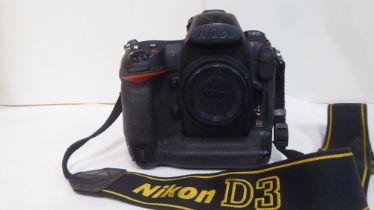 A Nikon D3 SLR digital camera