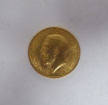 A George V sovereign, St George on the obverse  1915