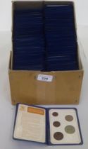 A large collection of Britain's First Decimal coins, in original wallets