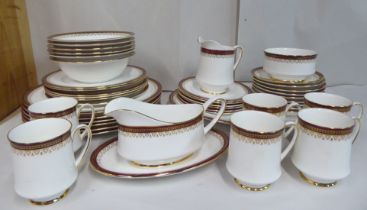 Paragon china Holyrood pattern tableware: to include coffee cups and side plates
