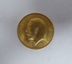 A George V sovereign, St George on the obverse  1913