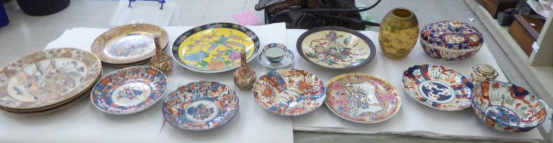 Decorative 19thC and later Satsuma and Japanese Imari ceramics