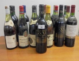 Twenty bottles of mixed wine: to include Chateau Gabard 1999