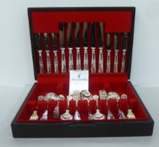 An Alexander Plate canteen of Kings pattern cutlery and flatware