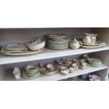 Masons Ironstone china tableware, decorated in Orientally inspired flora