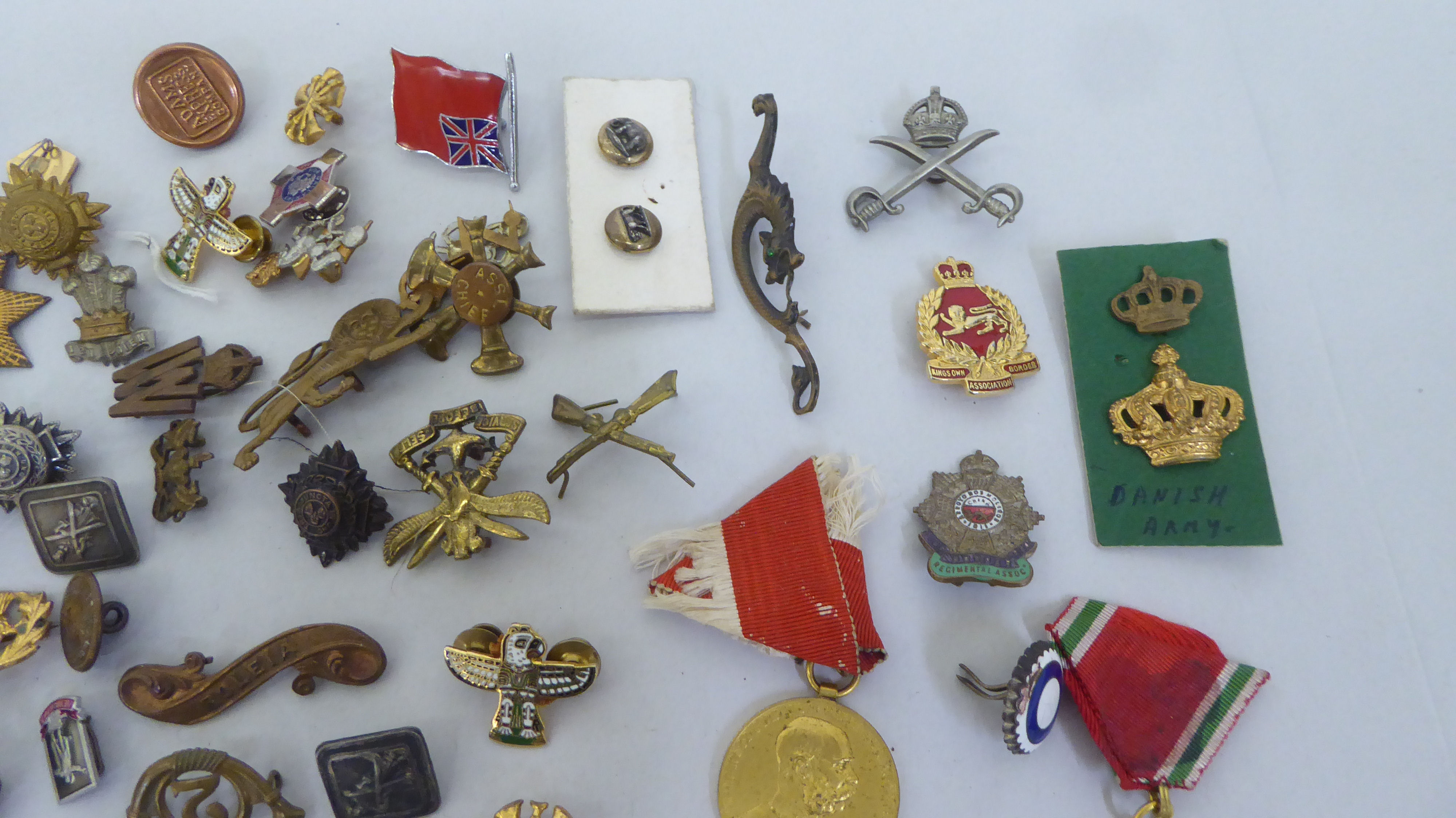 Military and other badges, some copies: to include a Royal Navy; and RCAF Reserves  (Please Note: - Image 3 of 5