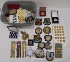 Military badges and medallions, some copies (Please Note: this lot is subject to the statement