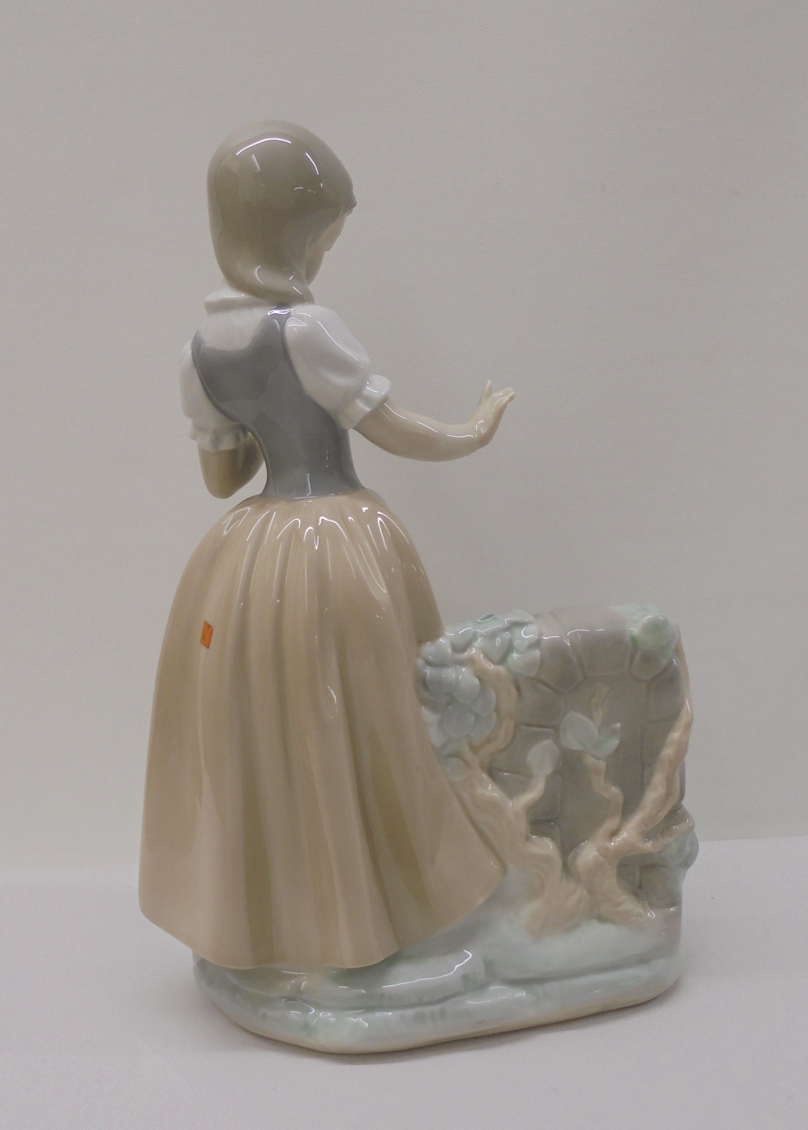 Three Lladro, three Nao and one Nadal porcelain figures: to include a seated angelic figure  4"h - Image 12 of 13