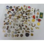 Military and other badges, some copies: to include a Royal Navy; and RCAF Reserves  (Please Note: