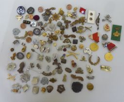 Military and other badges, some copies: to include a Royal Navy; and RCAF Reserves  (Please Note: