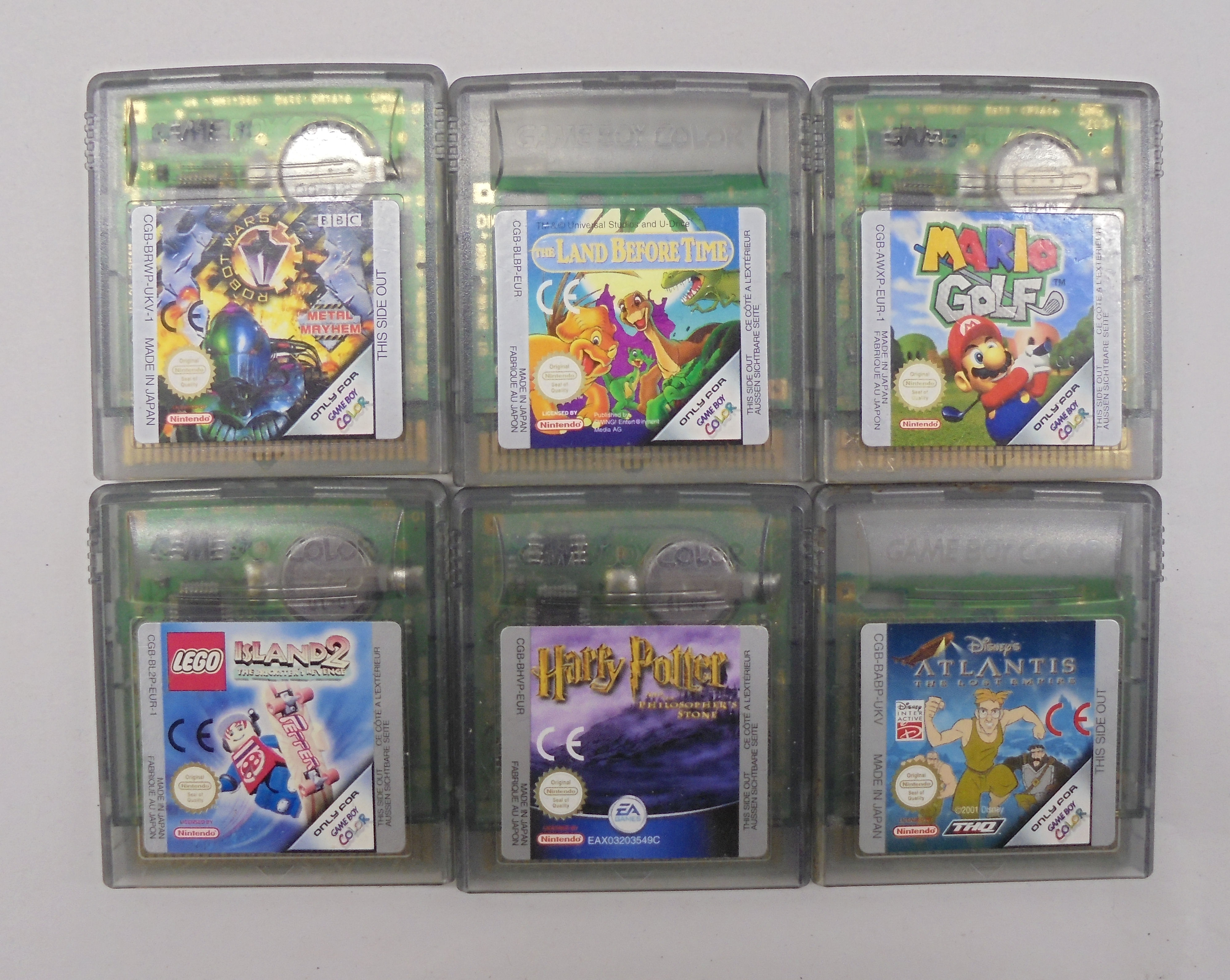 A Nintendo Game Boy and six game cartridges (no paper labels) - Image 5 of 5