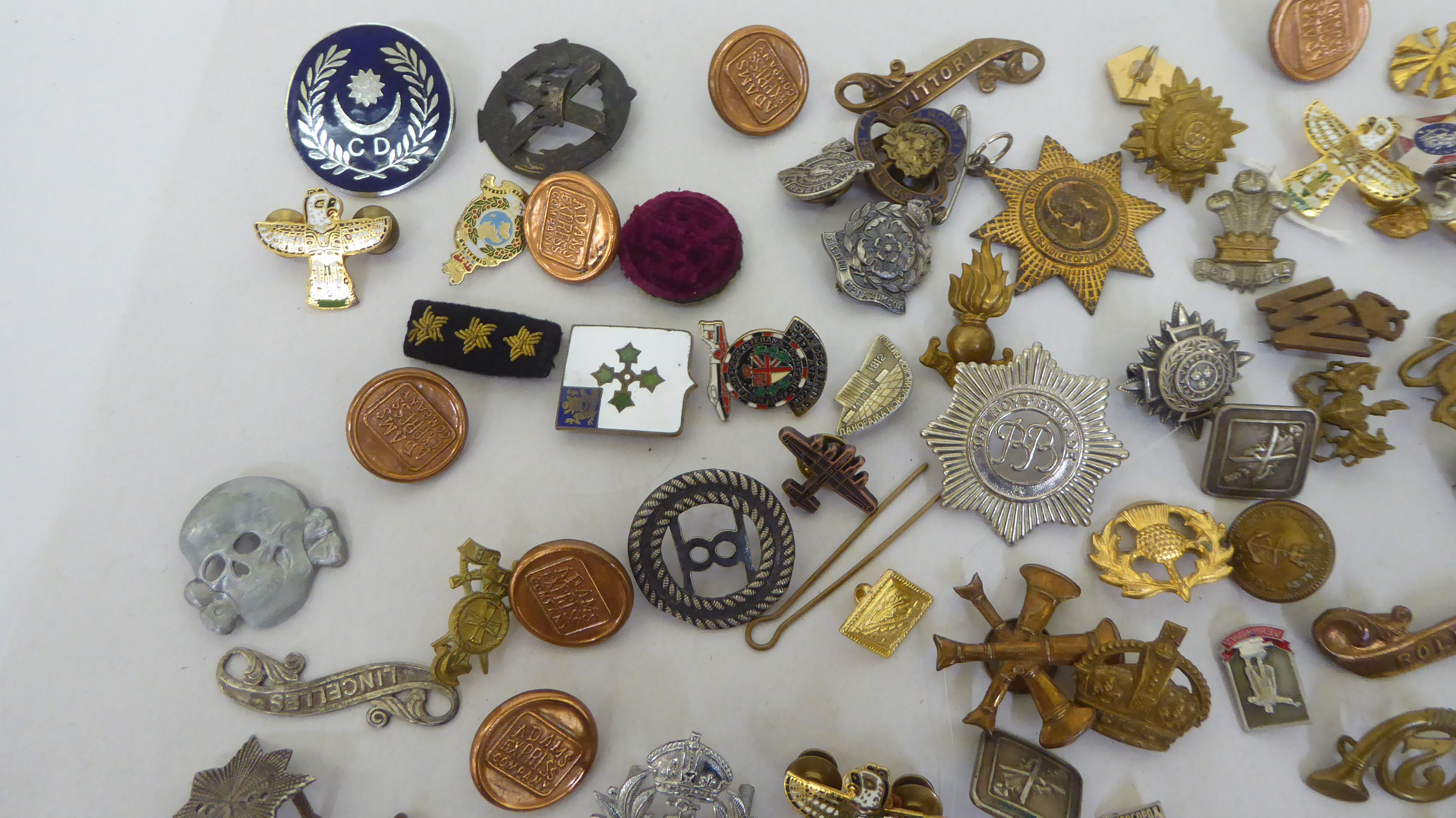 Military and other badges, some copies: to include a Royal Navy; and RCAF Reserves  (Please Note: - Image 2 of 5