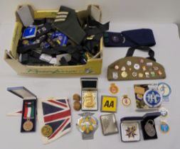 Naval and other regalia: to include fabric badges (Please Note: this lot is subject to the statement