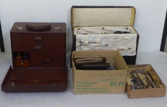 Medical equipment: to include a Mayer & Phelps brown hide case with a fitted interior and