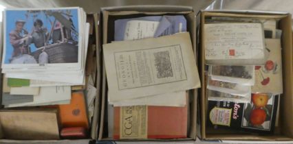 Mainly 19th and 20thC ephemera: to include motor manuals and late Victorian gardening receipts