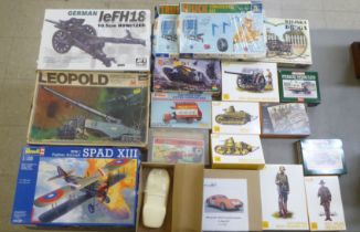 HAT, Italian and other 1.24 and other scale model kits: to include Truck conversion kits  (