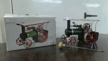 A Mamod live steam model tractor  boxed