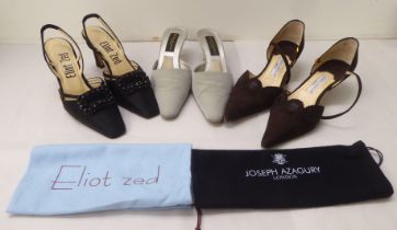 Three various pairs of ladies sandals: to include an example by Donna Karen  size 6