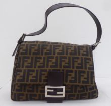 A Fendi canvas tote bag  No. 33492 26325 008 with a dust cover