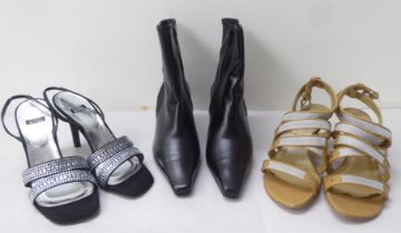 Three various pairs of ladies Stuart Weizman shoes/boots  sizes 38-39