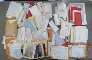 Uncollated ephemera relating to one Penelope Bennett (gardener, potter, writer, born 1932): to