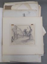 An artist's folio, mainly comprising the work of one Margaret Heathcote in the 1930s: to include