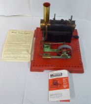 A Mamod model live steam engine