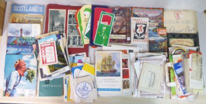 Miscellaneous vintage and later world travel ephemera: to include Australia, Spain and France