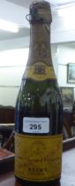 A half bottle of 1929 Veuve Clicquot Ponsardin Champagne