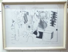 After Robert Clifford Brown - an abstract study  Limited Edition 19/20 print  bears a pencil