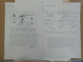 A folio of military related ephemera: to include a diagram of the Puckle Gun