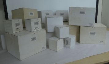 Gavin Fifield composition model cottages  approx. 6"h  boxed