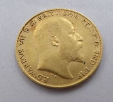 An Edward VII half sovereign, St George on the obverse  1902