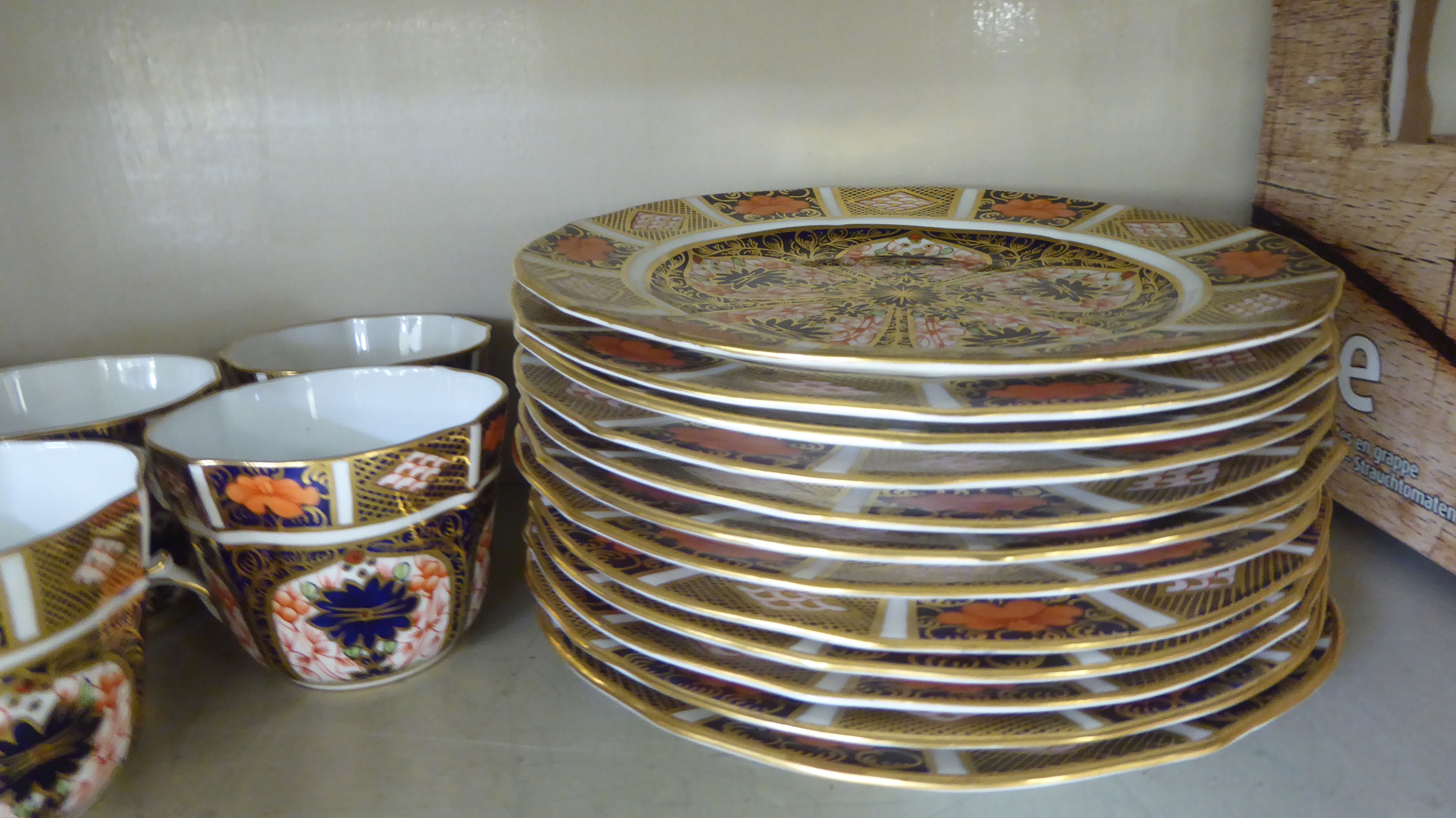 Royal Crown Derby china Imari pattern teaware - Image 6 of 7