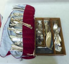 Silver plated cutlery: to include Kings pattern table forks