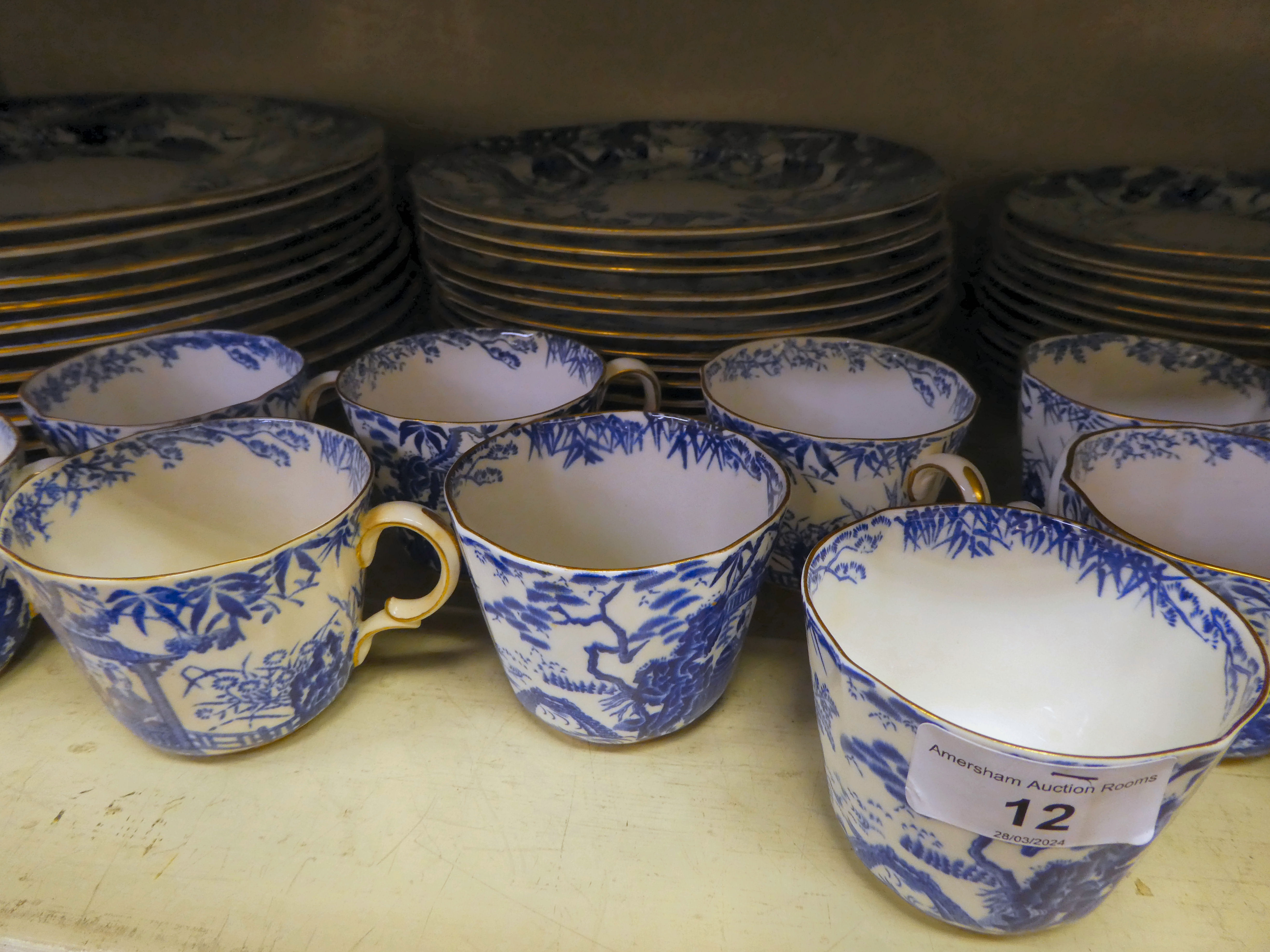 Royal Crown Derby and other blue and white china tableware - Image 5 of 9