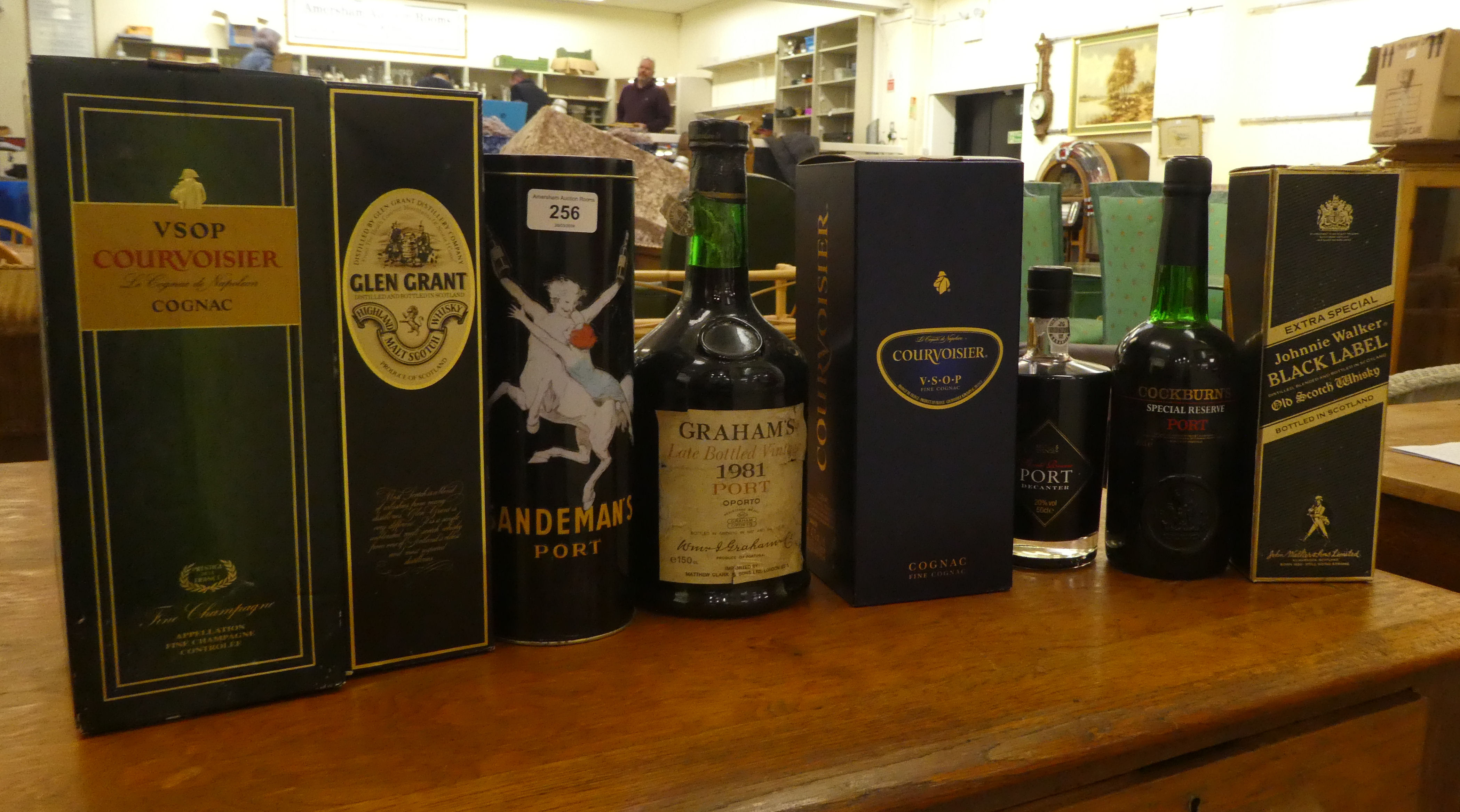 Wines and spirits: to include a bottle of Sandemans Port