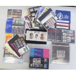 Uncollated postage stamps, mostly presentation and collectors packs