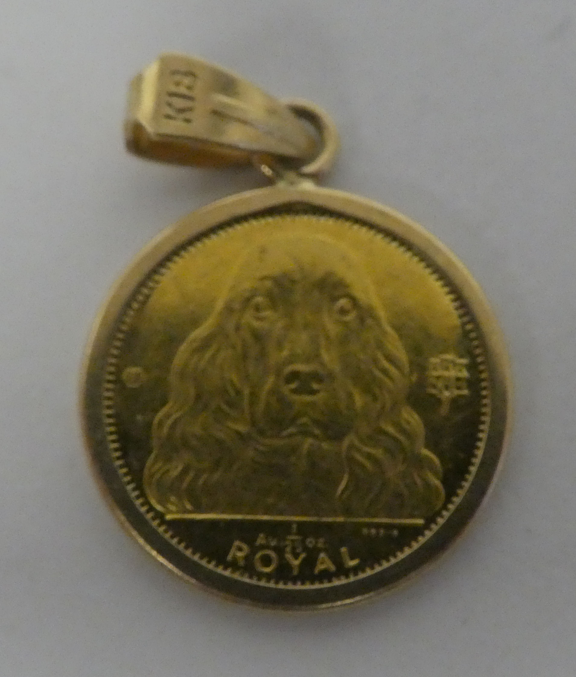 An Elizabeth II Gibraltar coin, in a pendant mount - Image 2 of 3