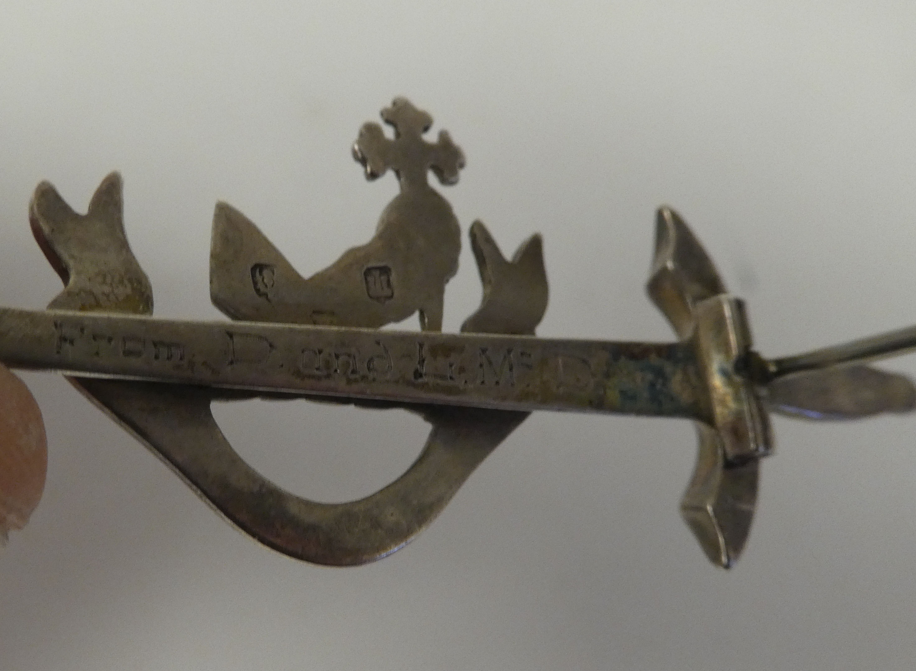 Scottish pin brooches: to include Sterling and other silver and yellow metal sword brooches - Image 11 of 12