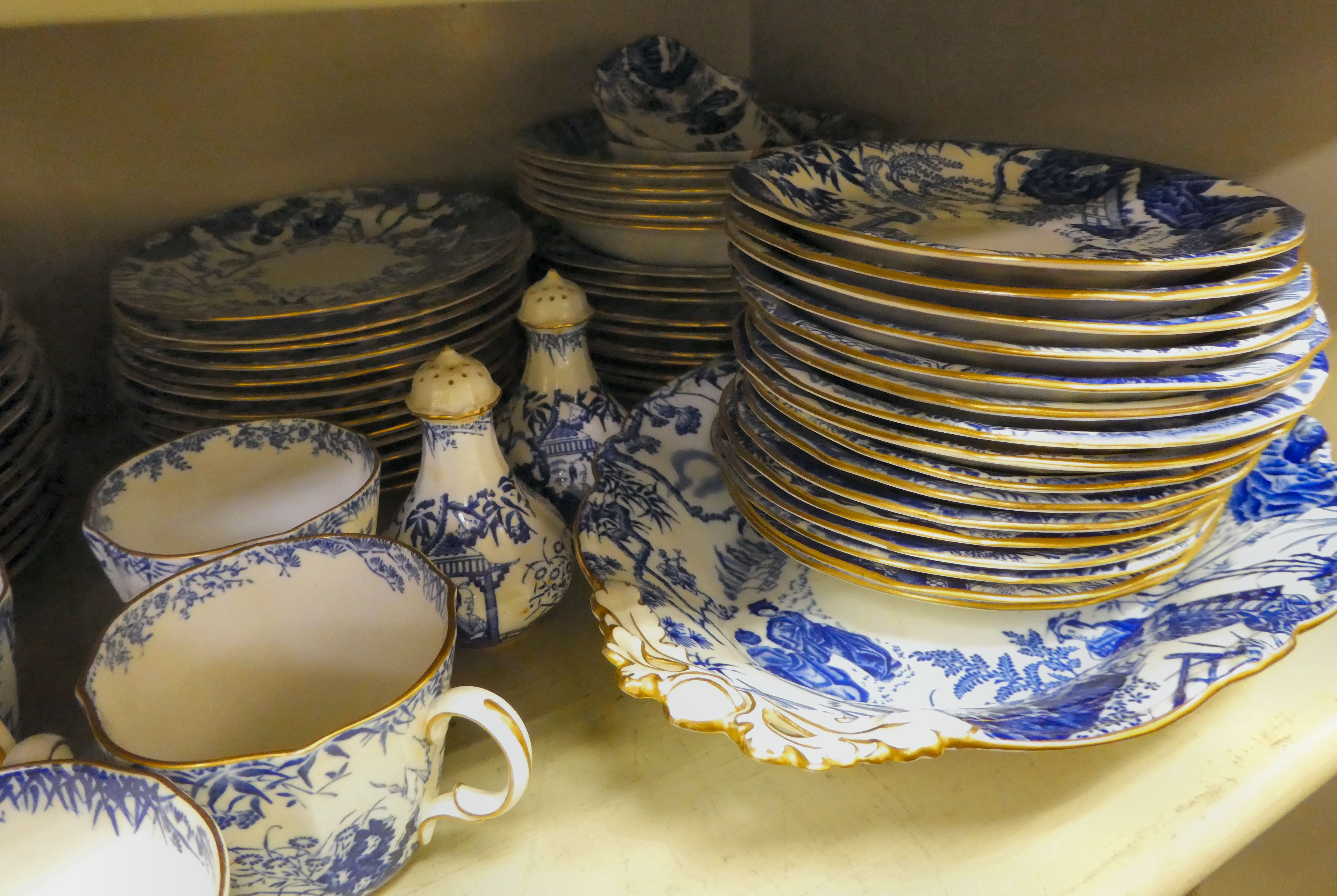 Royal Crown Derby and other blue and white china tableware - Image 7 of 9